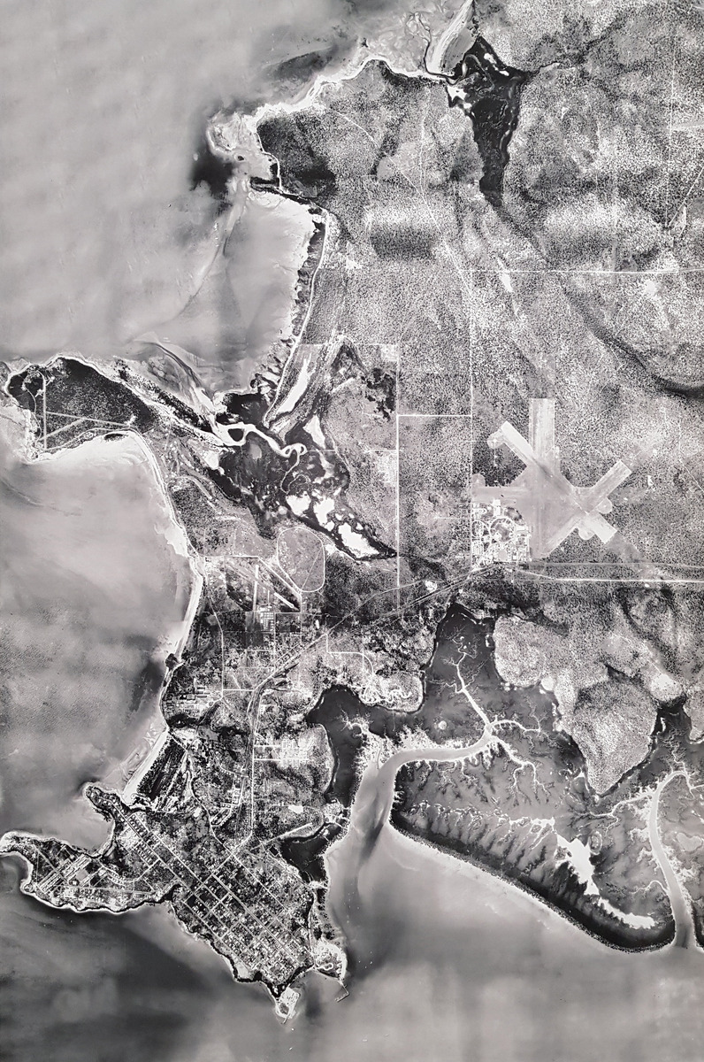 Август 1941 года - склейка аэрофотоснимков Дарвина (источник: Michael J Barritt; https://www.flickr.com/photos/centralaustralia/27451375367).