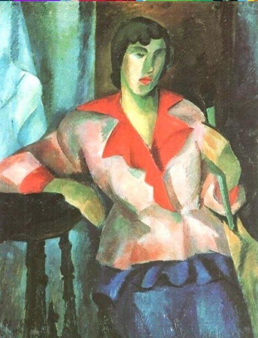 А.С. Россаль-Воронов: "Портрет девушки"