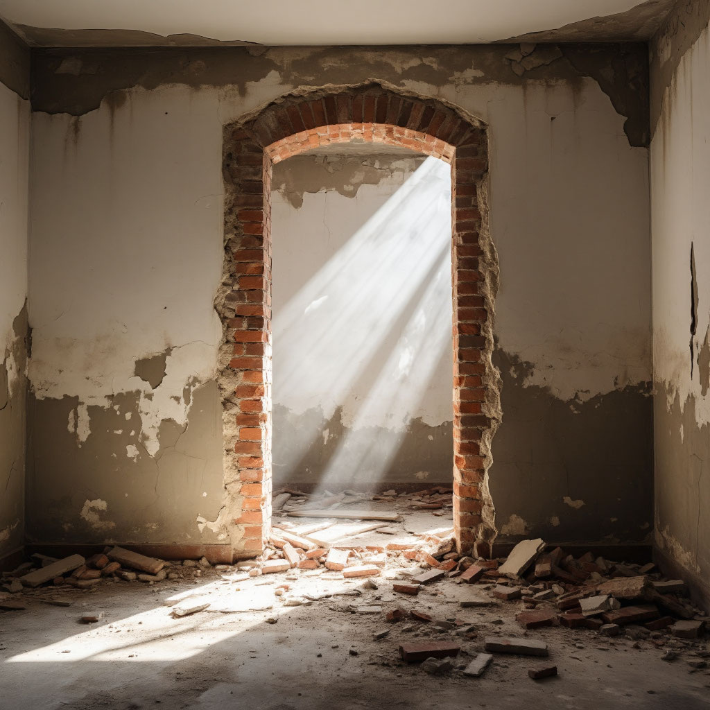 Старый дверной проем