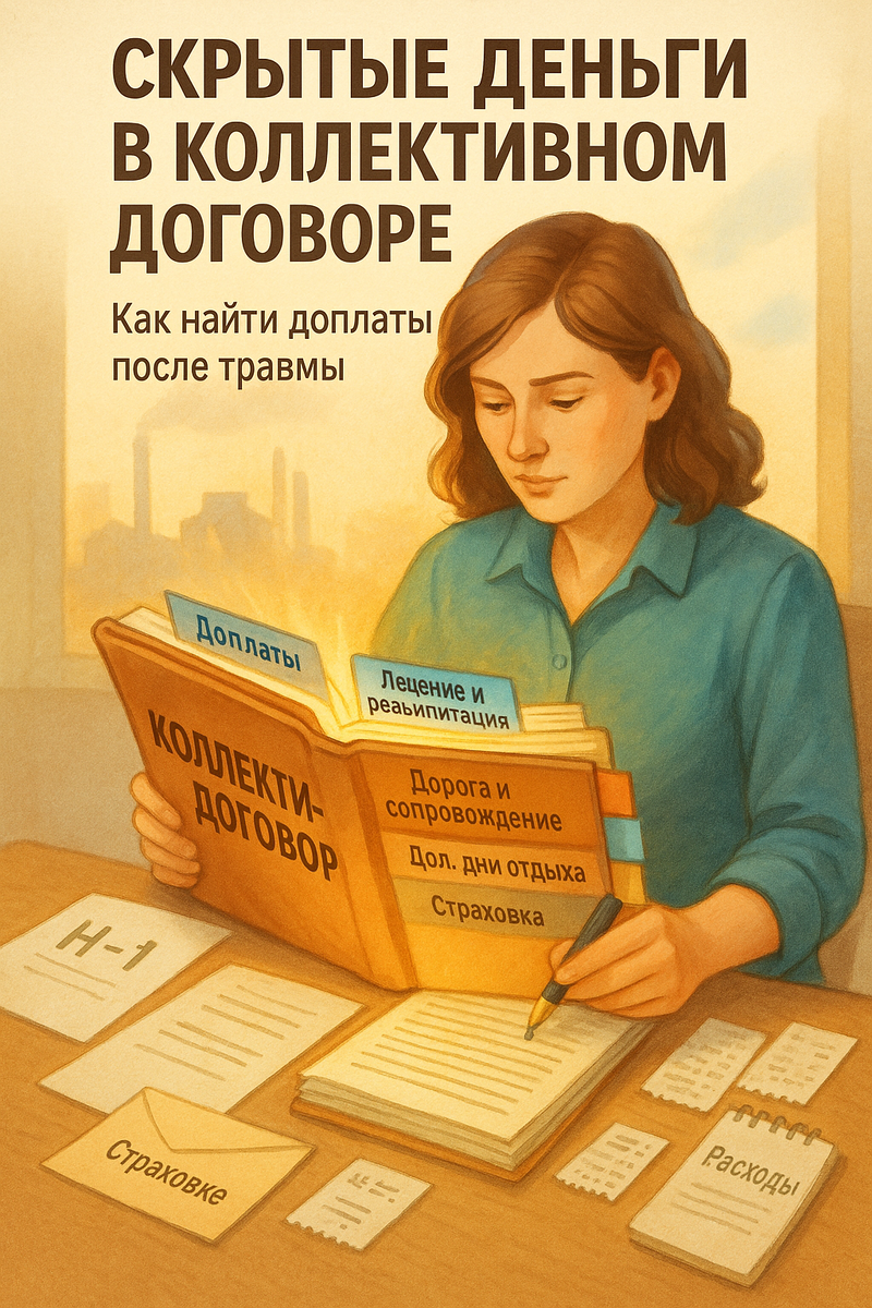 Когда Ирина добралась до коллективного договора и приложений, оказалось, что многие вещи ей даже не называли