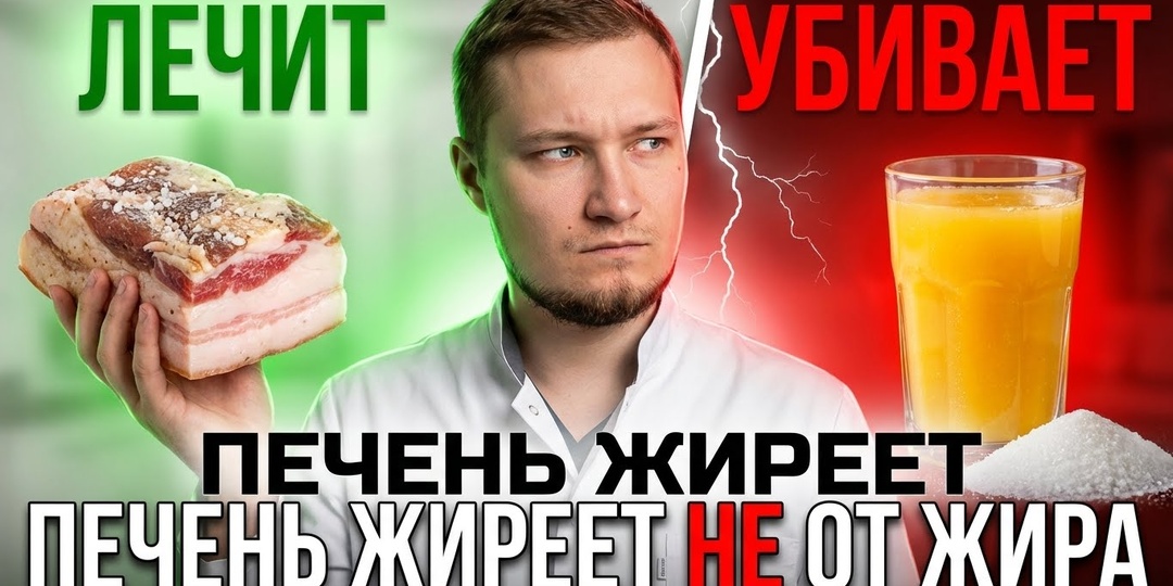 Печень жиреет НЕ от сала. Почему овсянка на воде и соки убивают ваш фильтр, пока анализы «в норме»?