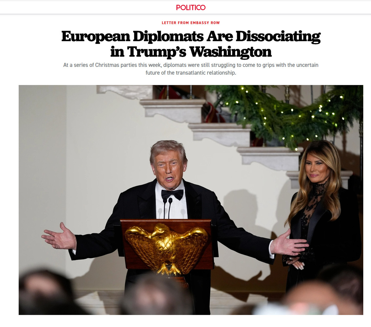    ФОТО: СКРИНШОТ СТРАНИЦЫ САЙТА POLITICO.COM