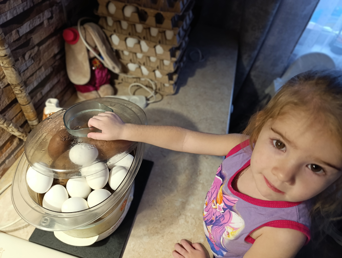 Ясюша оценивает фронт будущей работы по приготовлению салата🌸