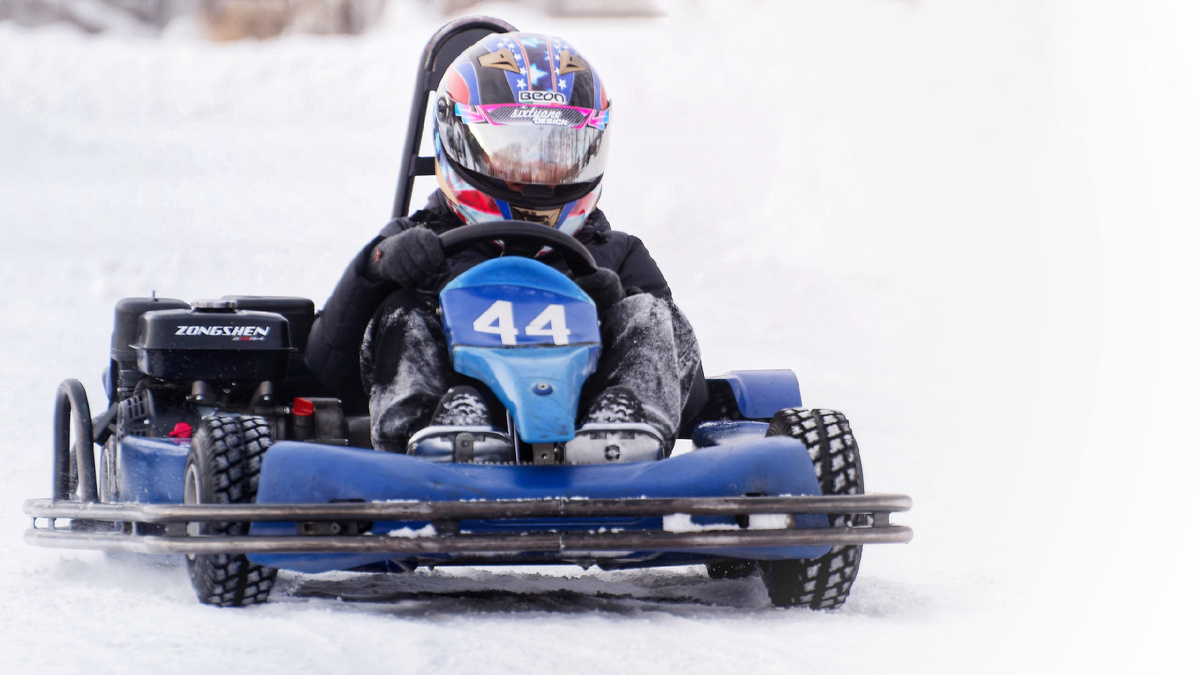 Сибирский зимний картинг.