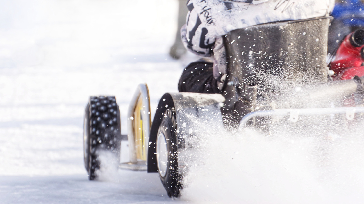 Сибирский зимний картинг.