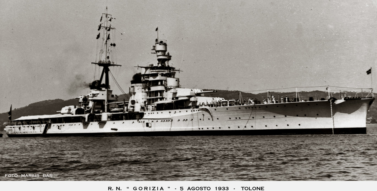 Тяжелый крейсер «Гориция» в ходе Второго боя в заливе Сирт не смог добиться результатов