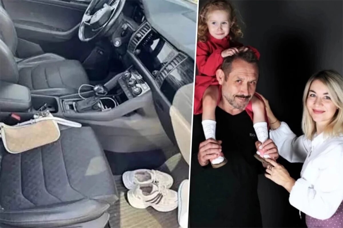    Семья Усольцевых и их машина.