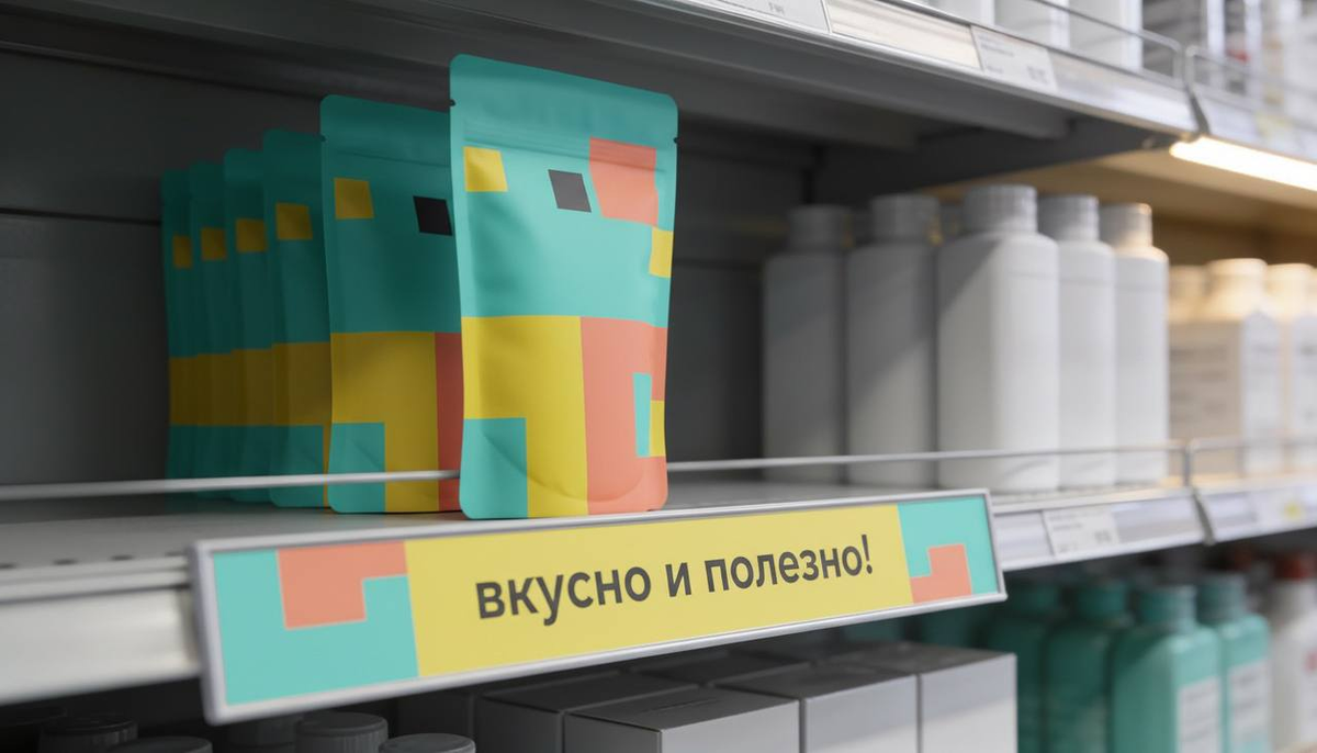 Это шелфтокер - рекламный носитель, крепится на полки в магазинах горизонтально