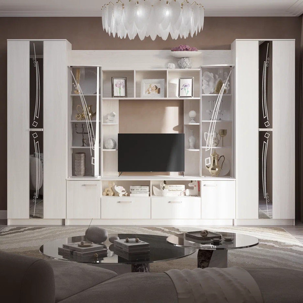 Гостиная Венеция ясень белый