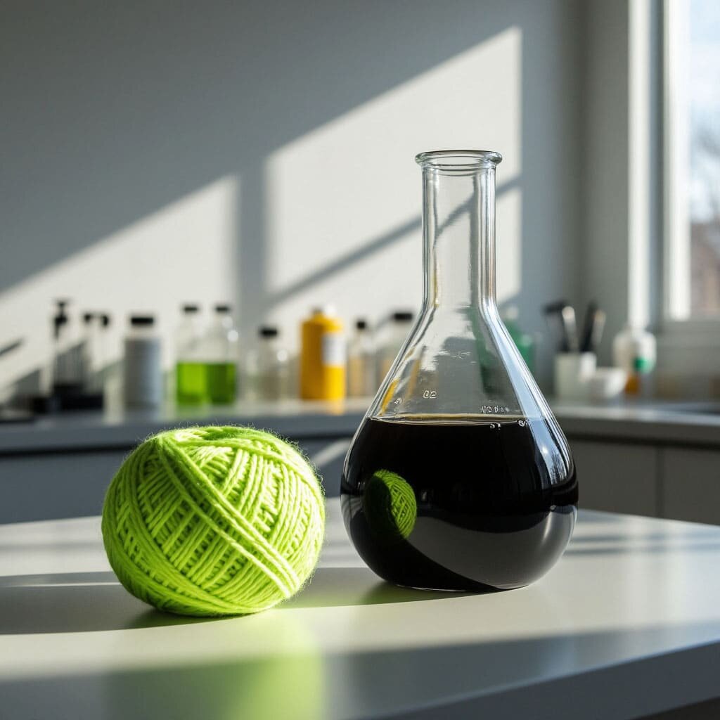 Синтетические материалы пряжи производят из полезных ископаемых, например нефти