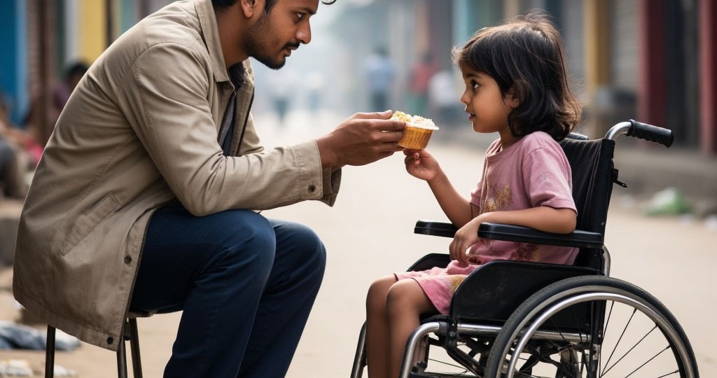 Миллионер Видит, Как Мальчик-Нищий Кормит Его Дочь В Инвалидной Коляске… И Это Меняет Его Жизнь