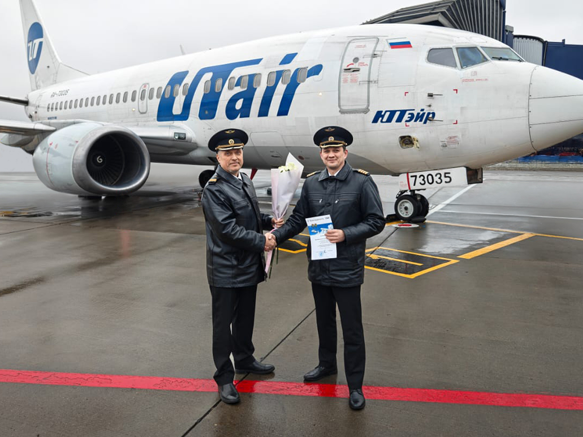 Владимир Романов, командир летного отряда № 5 и Роман Ярославский, командир Boeing 737 летного отряда № 5