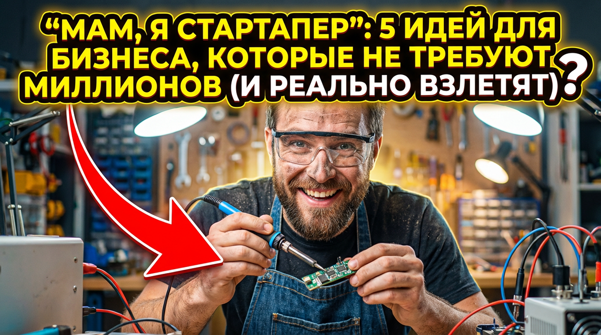 «Мам, я стартапер»: 5 идей для бизнеса, которые не требуют миллионов (и реально взлетят)