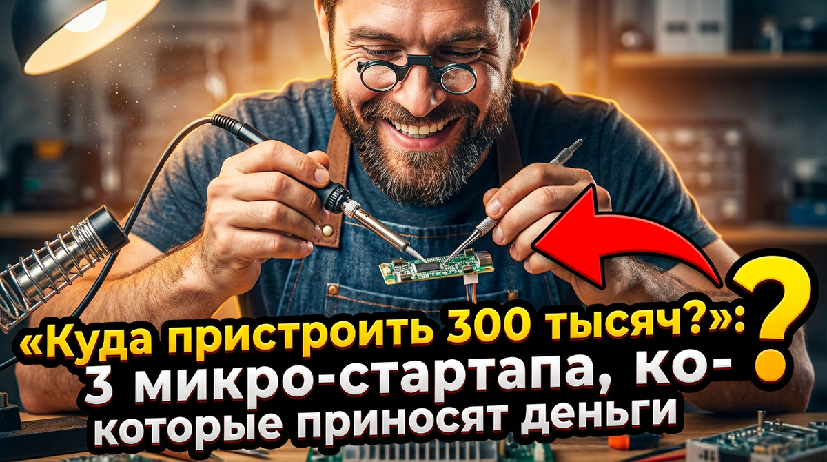 «Куда пристроить 300 тысяч?»: 3 микро-стартапа, которые приносят деньги, пока остальные мечтают о Газпроме