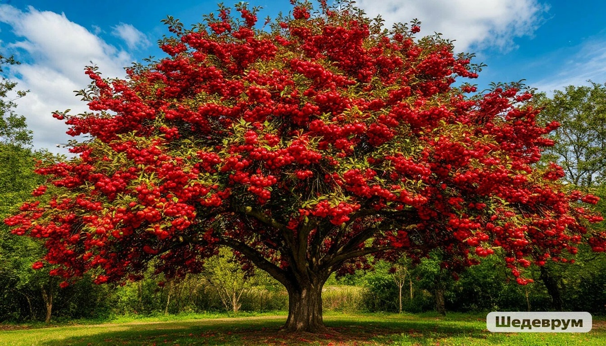 на настоящем Древе плодов меньше, это ИИ расщедрился :)