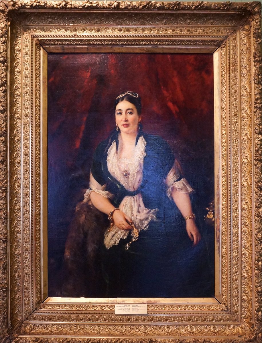 К.Е. Маковский. Портрет купчихи Е. С. Расторгуевой. 1885. Собрание Ярославского художественного музея