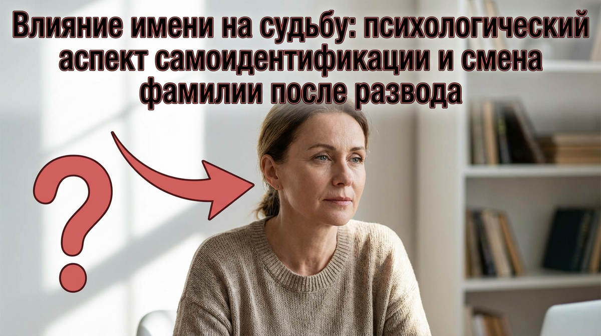 Влияние имени на судьбу: психологический аспект самоидентификации и смена фамилии после развода
