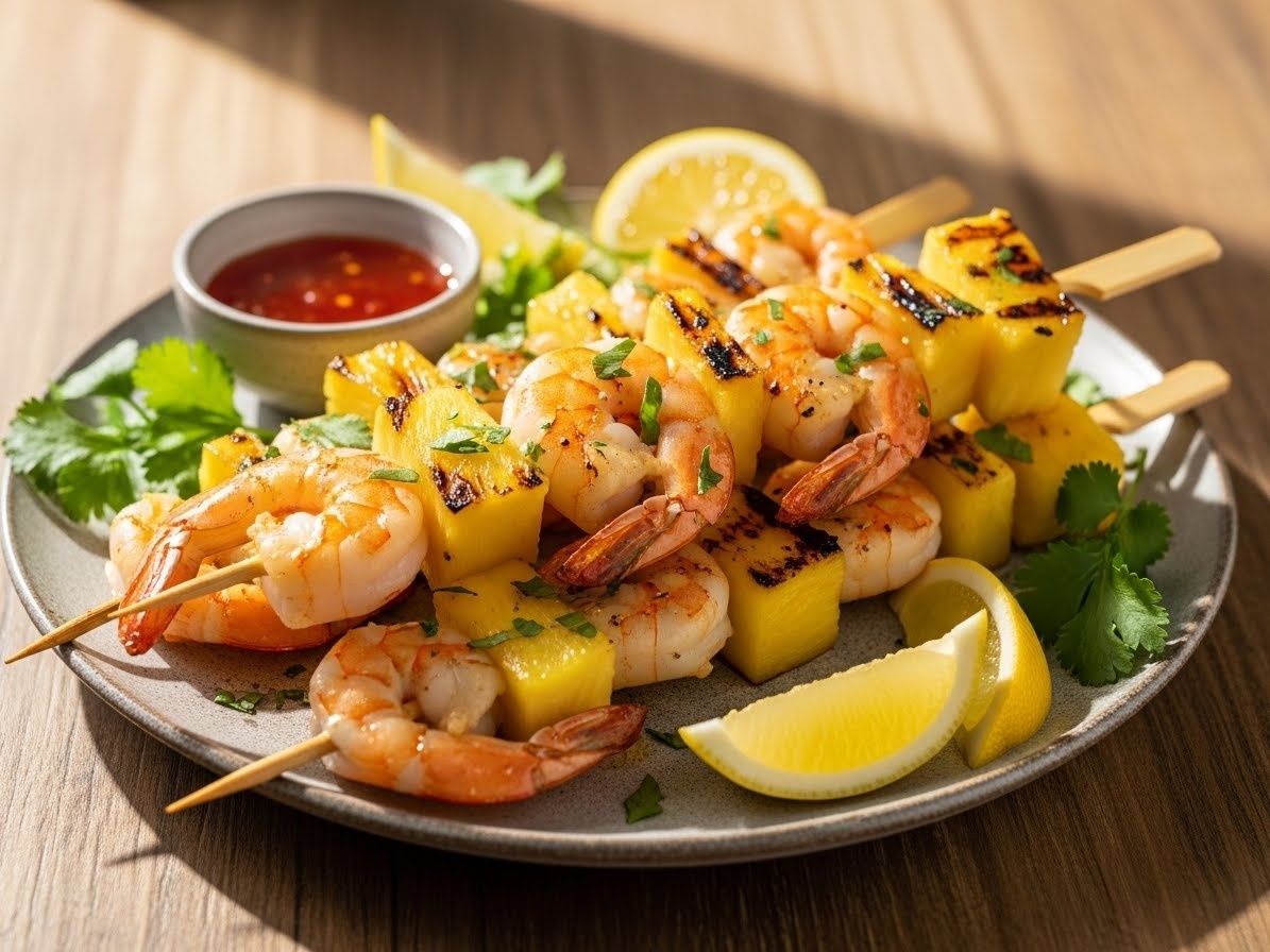 Шпажки креветки ананас