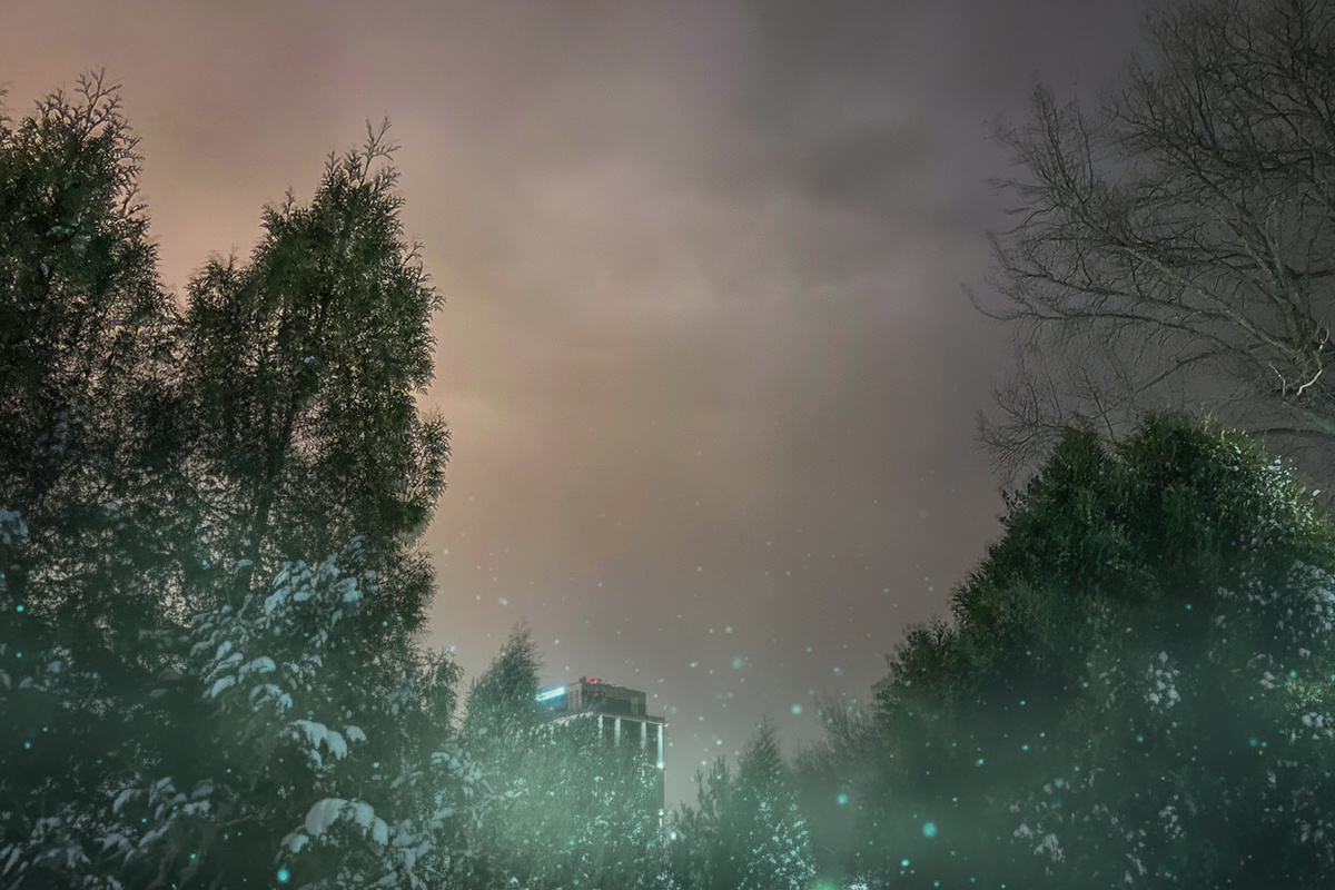 Зимний вечер Тольятти ЖК «Прилесье»