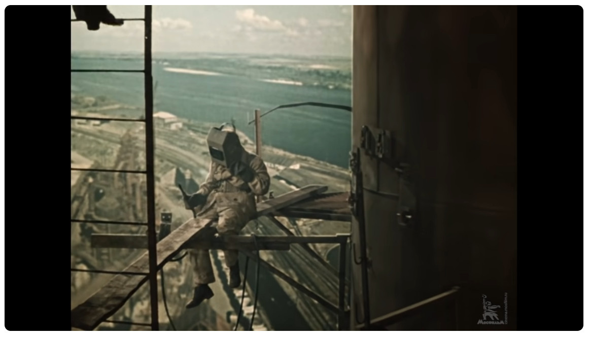    Кадр из к/ф "Высота" (1957). Режиссёр Александр Зархи, "Мосфильм"