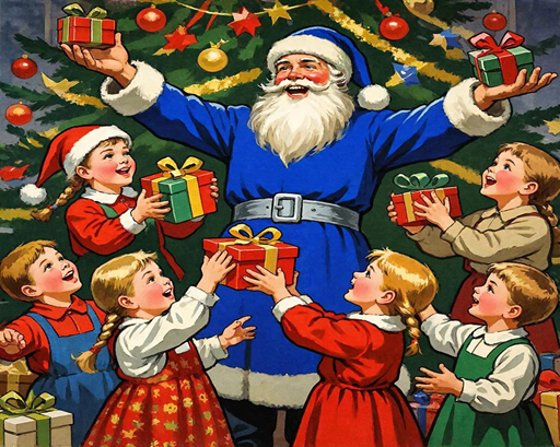 Так видит Деда Мороза нейросеть GigaChat.