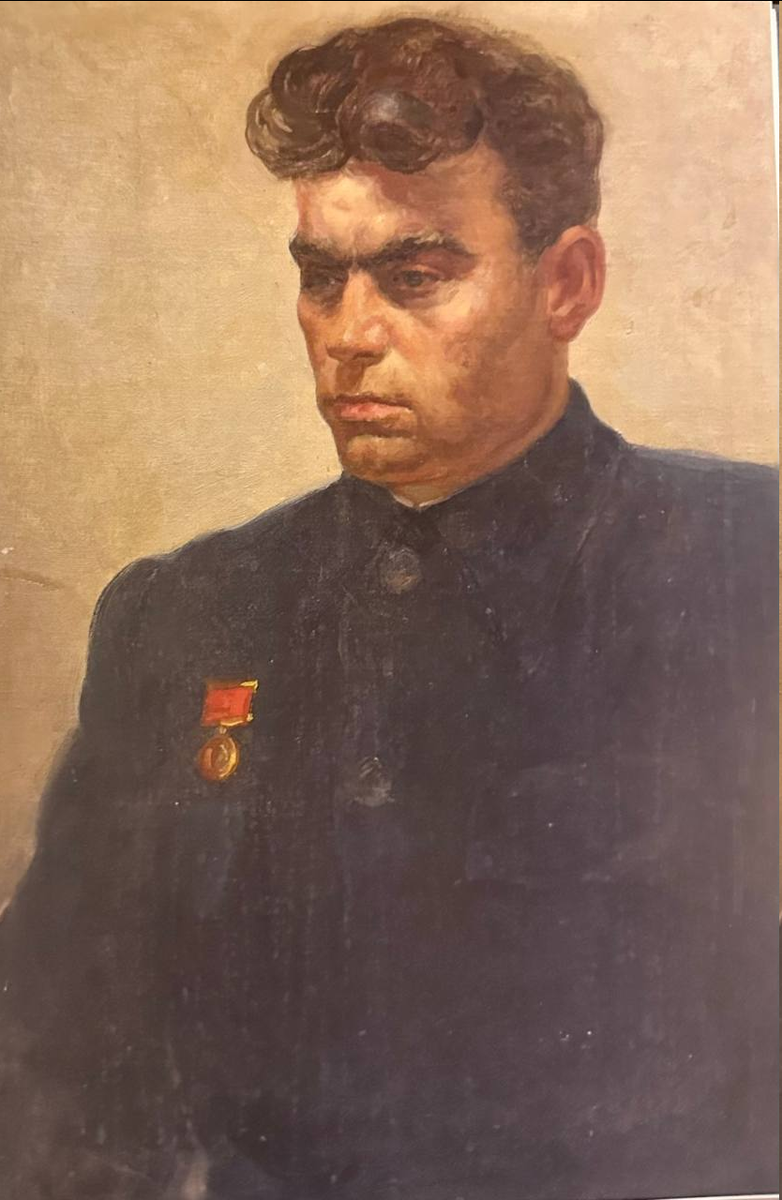 Андрей Хазаров. «Портрет механизатора Обрывко». 1950
