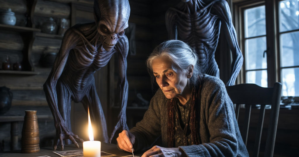 Сеанс связи обернулся кошмаром: с кем на самом деле поговорила бабушка‑медиум. На связь вышли пришельцы?