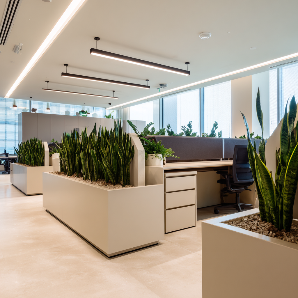 Как преобразить open space с помощью растений