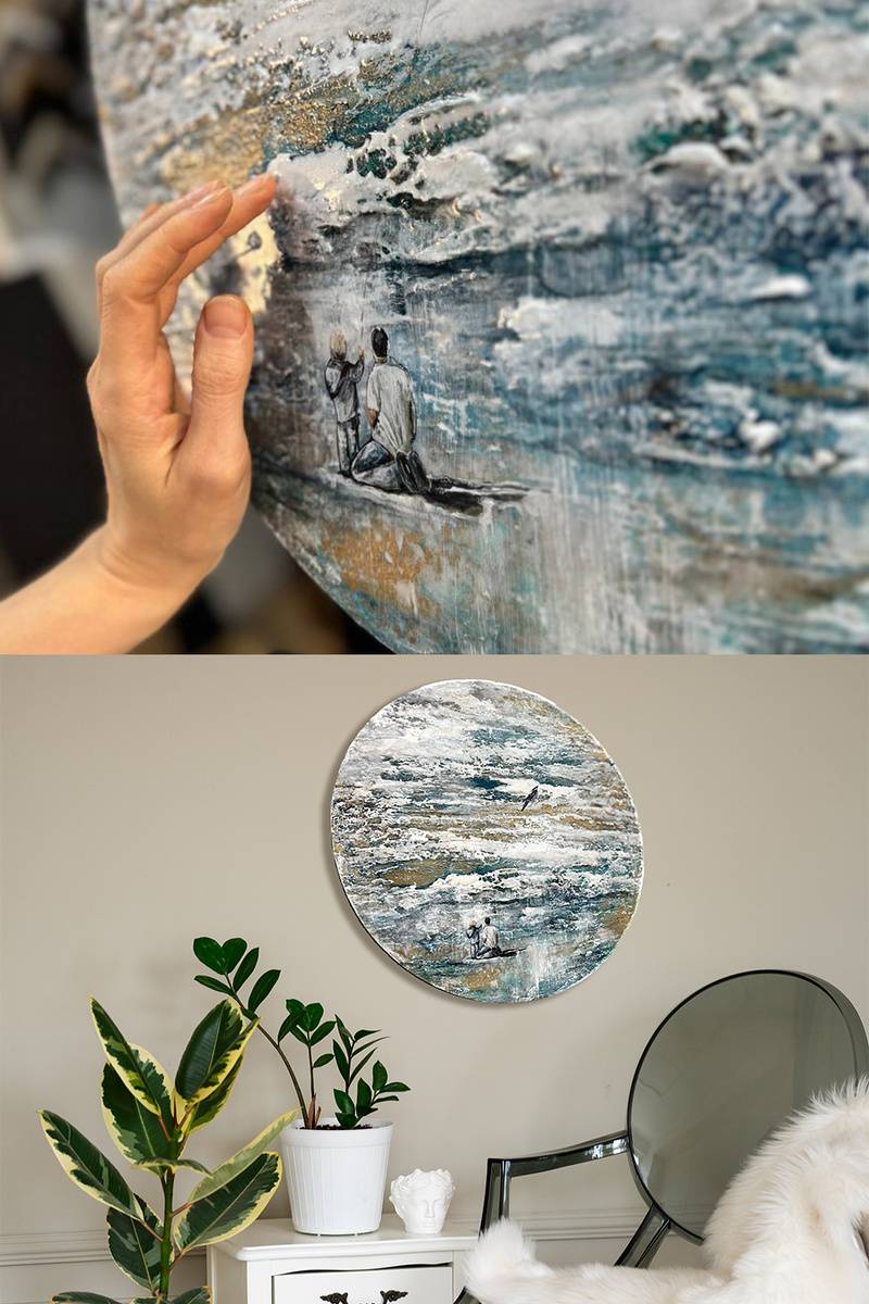 Круглая картина в дом