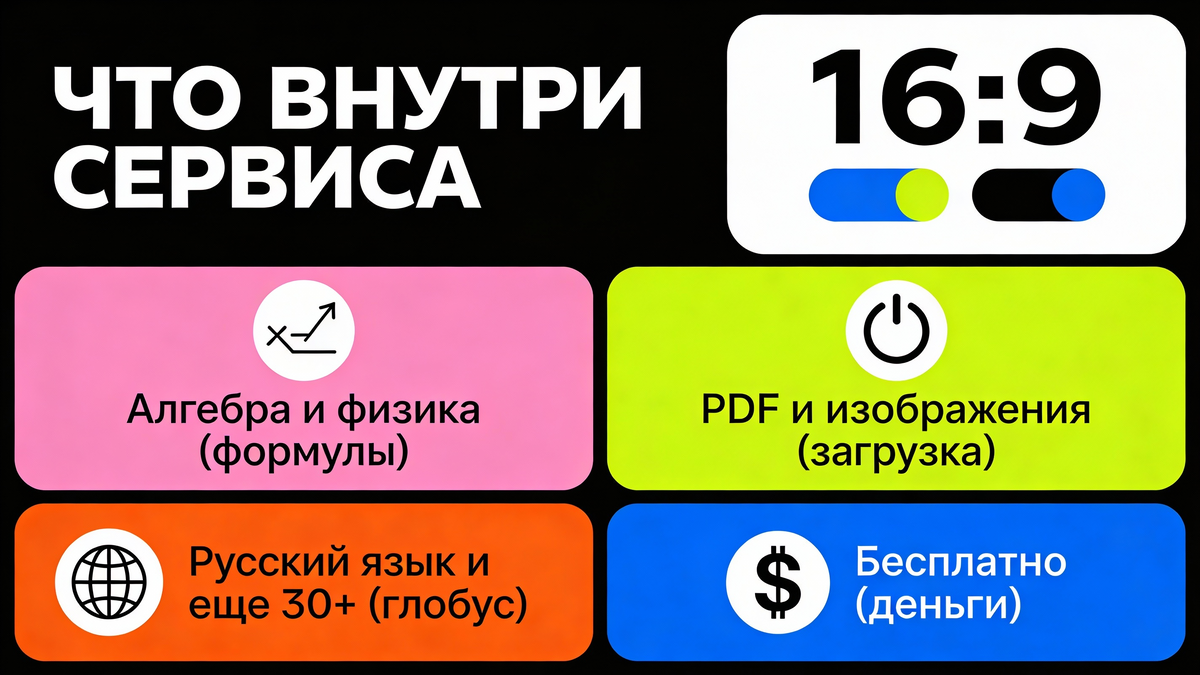 Возможности универсального сервиса для решения задач