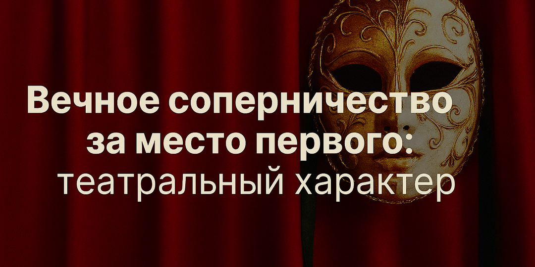Вечное соперничество за место первого: "театральный" характер