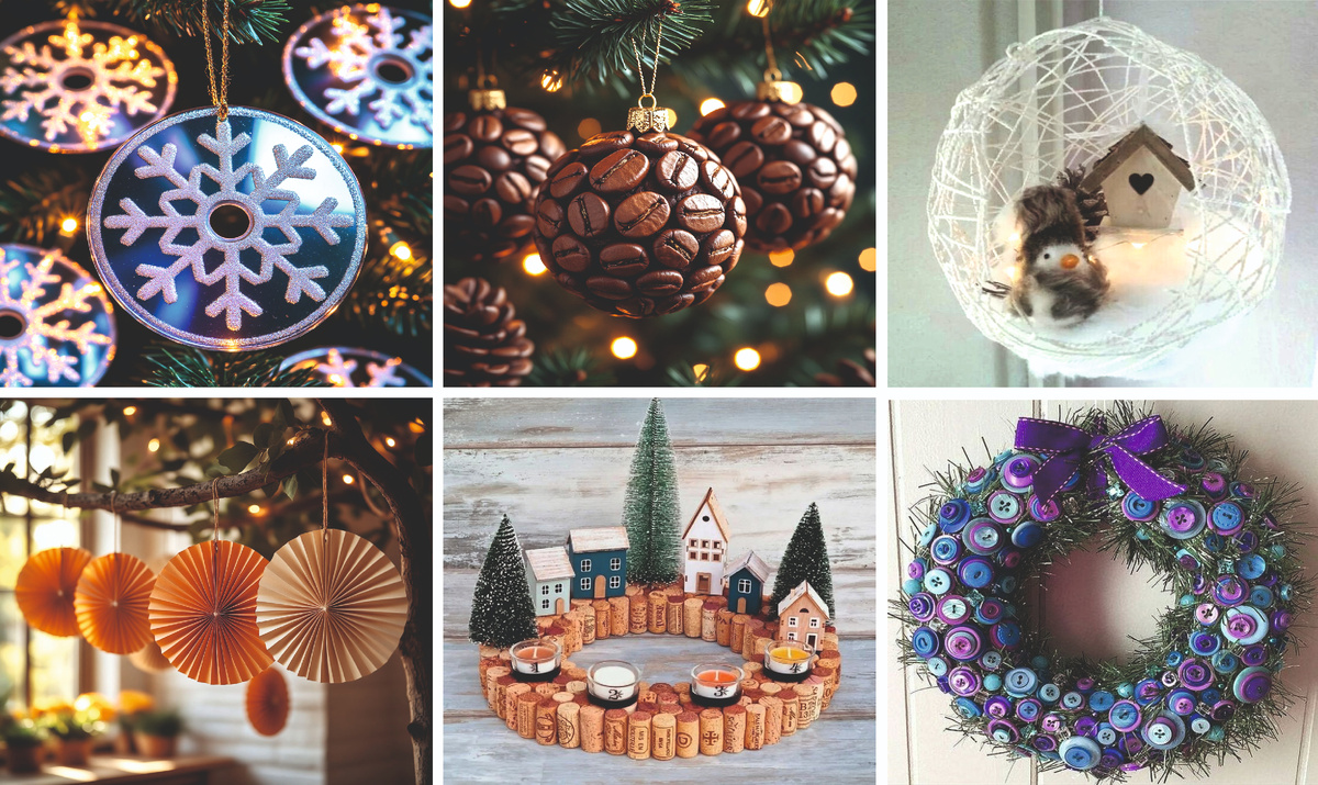 Восемь простых идей для новогоднего декора своими руками