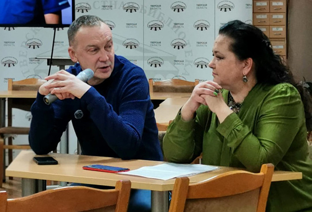 На «Тверском переплёте»: Дмитрий Свентицкий и Юлия Крутова