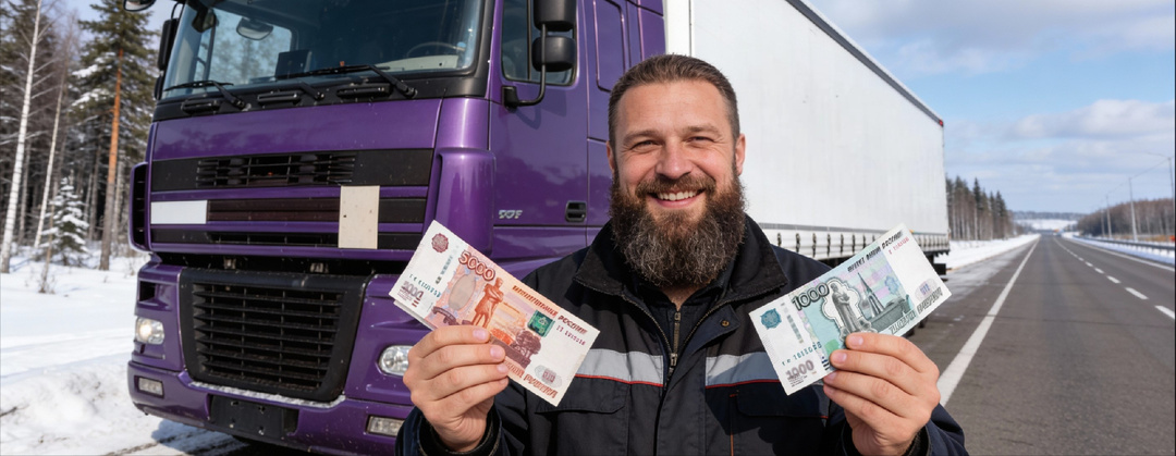 Карта заработков для водителей фур: где в России шофер может заработать 300 тысяч