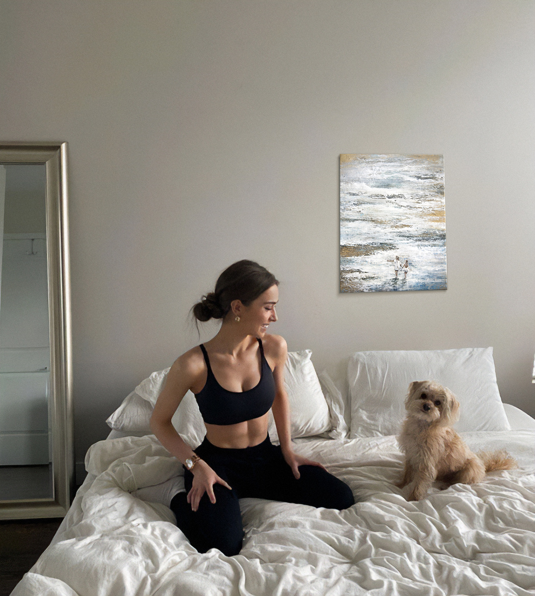 Картина миниатюрная в спальне