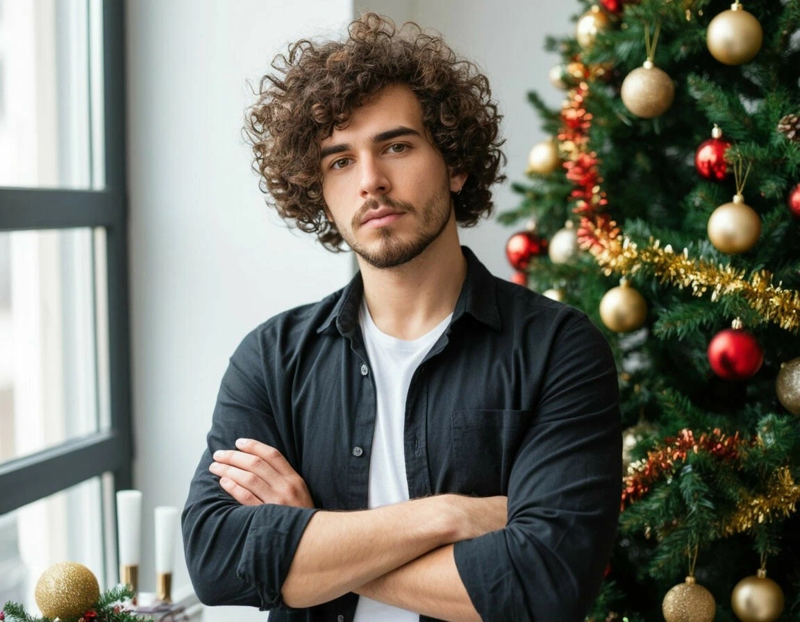 «Пусть Новый Год будет таким же пушистым, как моя прическа!» 😂😂😂