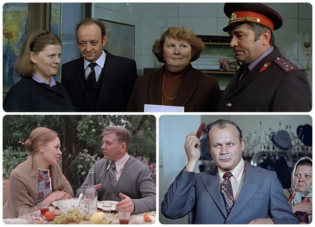 коллаж из трёх фильмов к тесту по кадрам