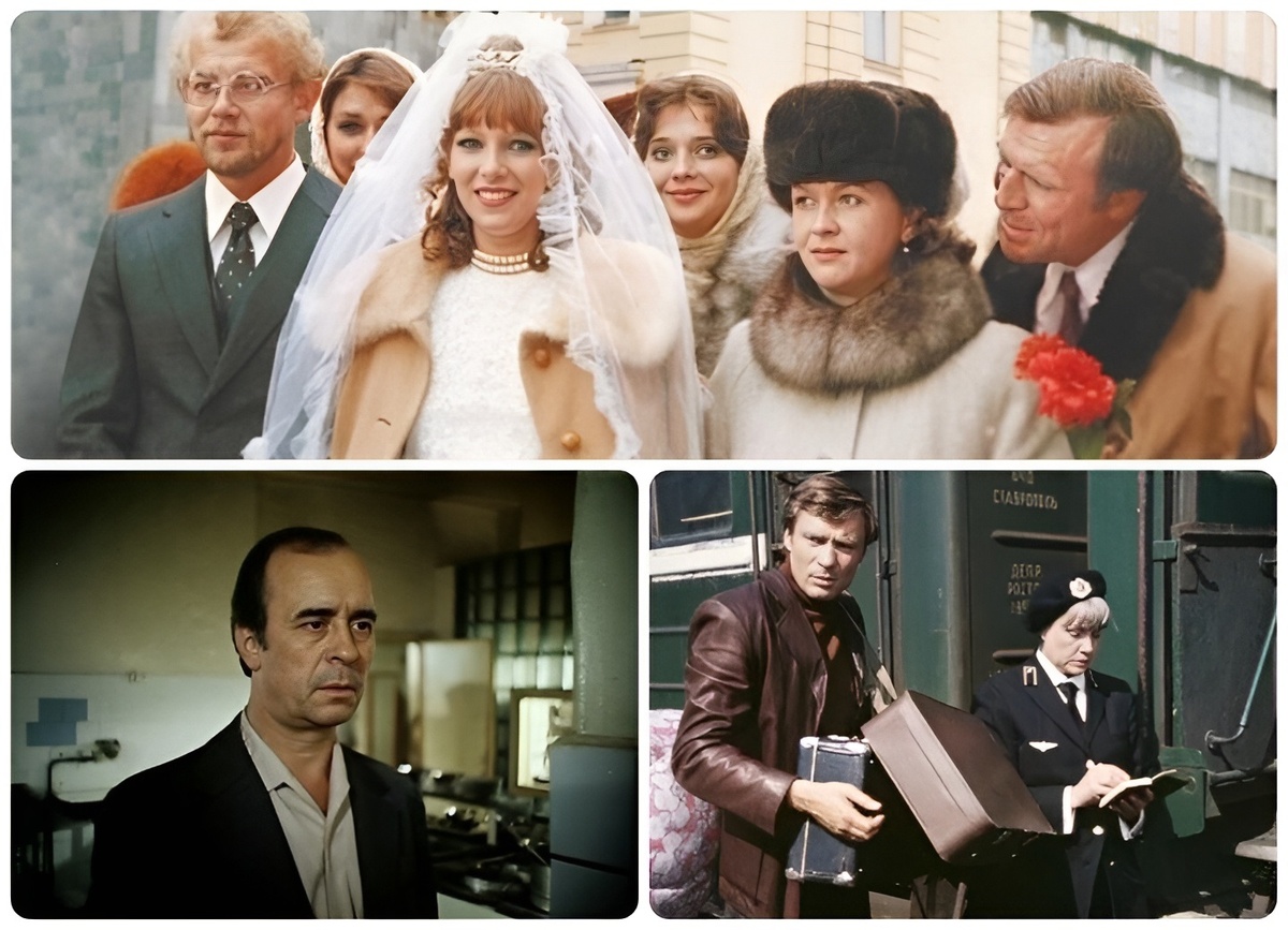 коллаж из трёх фильмов к тесту по кадрам