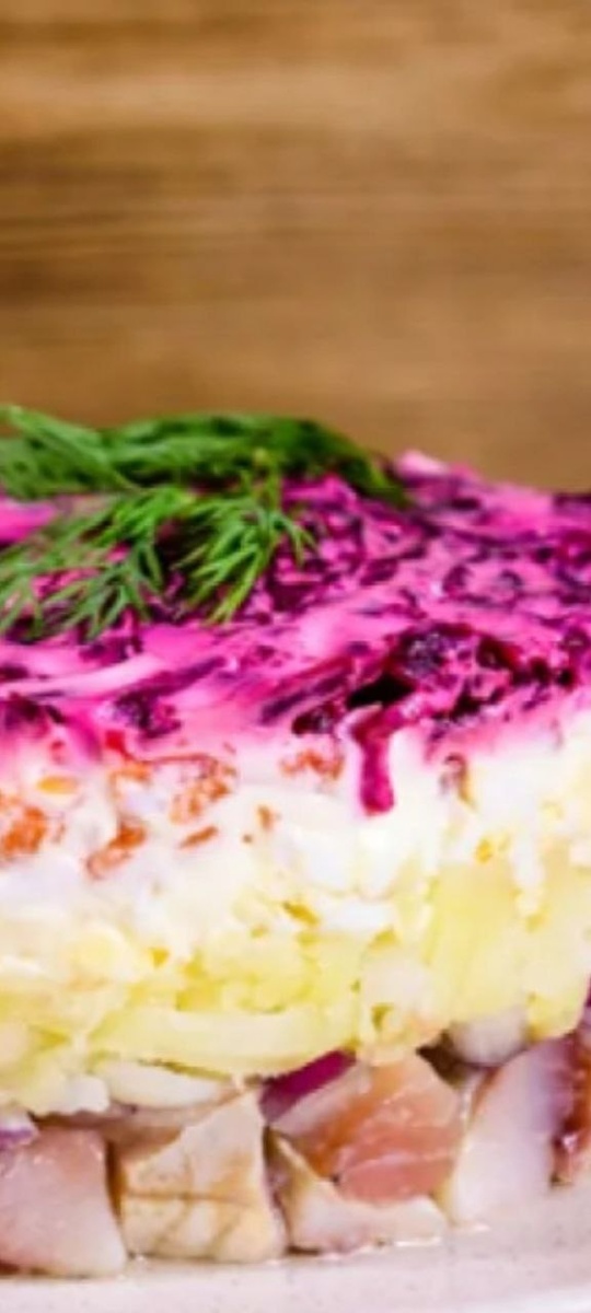 классический рецепт салата Селедка под шубой