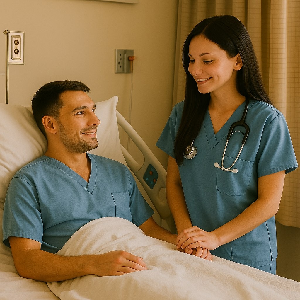 Олег и медсестра Катя