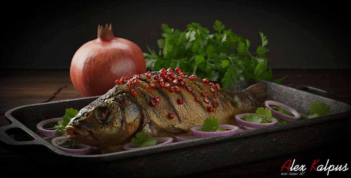 Усач с гранатом и орехом: очередной грузинский рецепт из истории