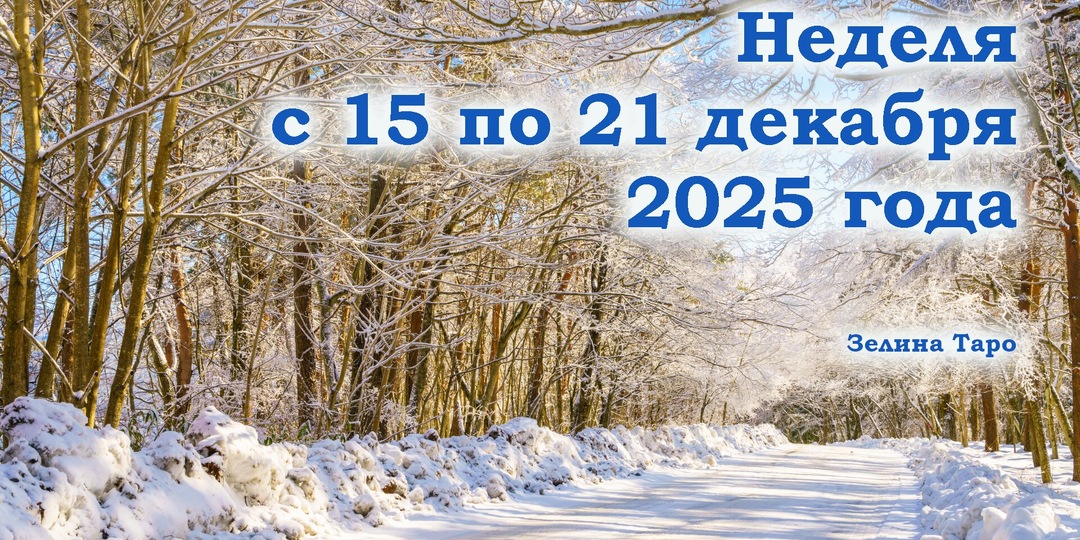 🔮 Таро-прогноз на неделю с 15 по 21 декабря 2025 года для всех знаков зодиака