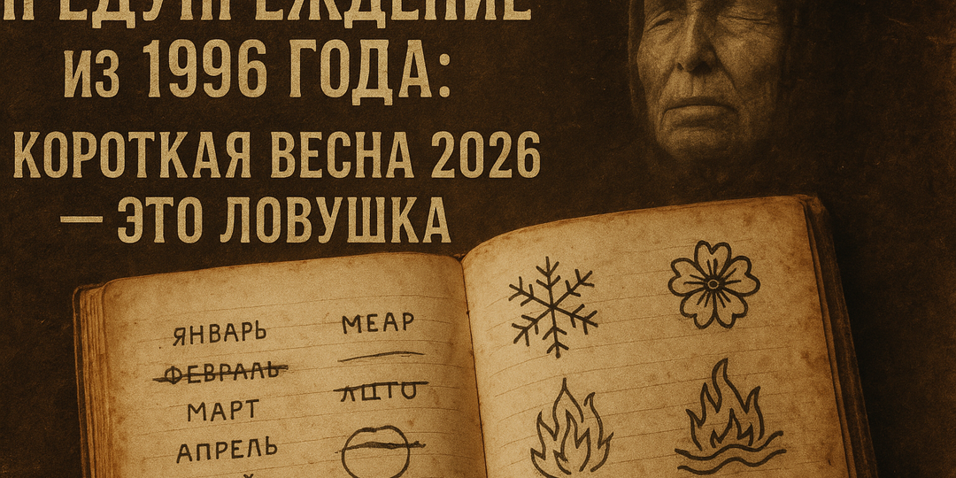 Последнее предупреждение ВАНГИ: три зимы уже сбылись. Предсказания на 2026 год