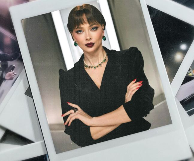 НАСТАСЬЯ САМБУРСКАЯ. МЕТАМОРФОЗА ИЗ ТРИКОТАЖА В БАРХАТ