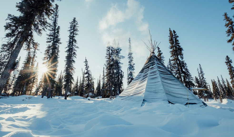 Жилище северного индейца