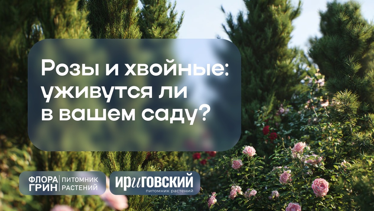 Розы и хвойные: уживутся ли в вашем саду?