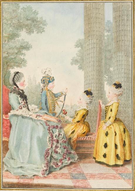 Мадам де Монтулле, урожденная Элизабет Одри, и ее дети