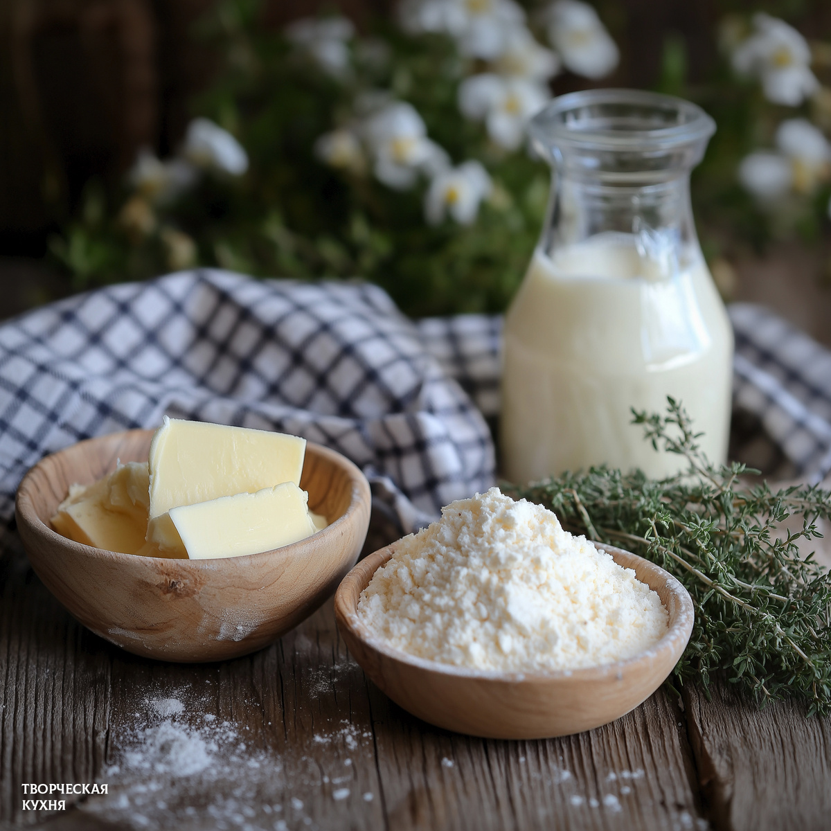 Ингредиенты для сливочного соуса