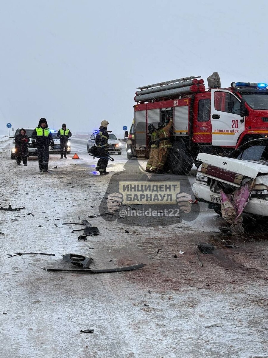    Авария в Первомайском районе. Источник: t.me/incident22