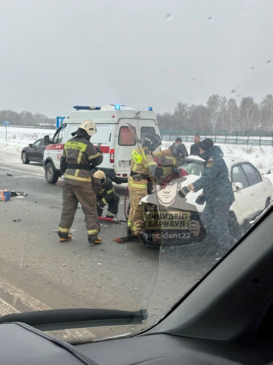    Авария в Первомайском районе. Источник: t.me/incident22